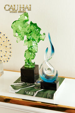 Tượng Trang Trí Resin Điêu Khắc Éclipse Emerald-TƯỢNG TRANG TRÍ-CẬU HAI HOME DECOR