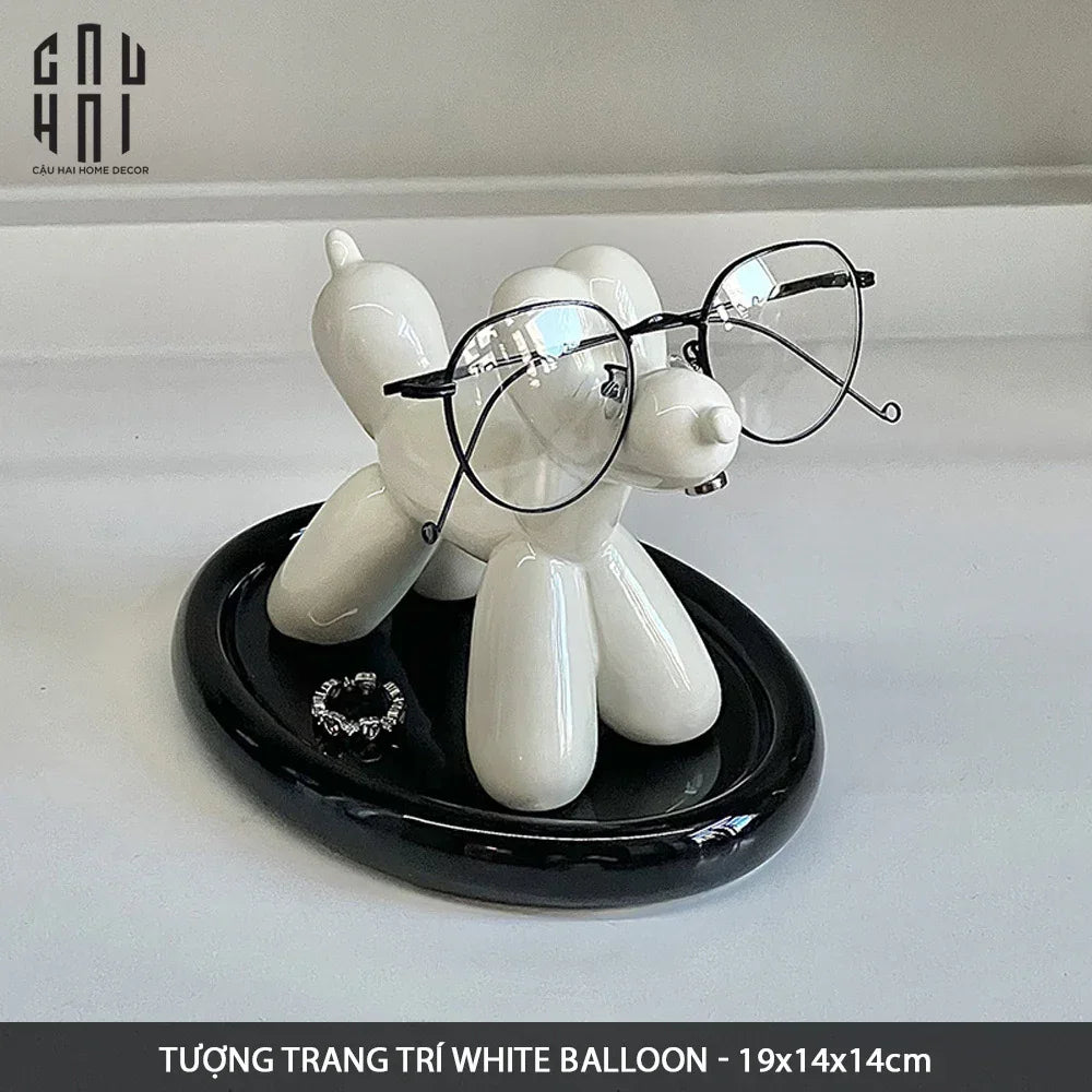Tượng Trang Trí White Balloon-TƯỢNG TRANG TRÍ-CẬU HAI HOME DECOR