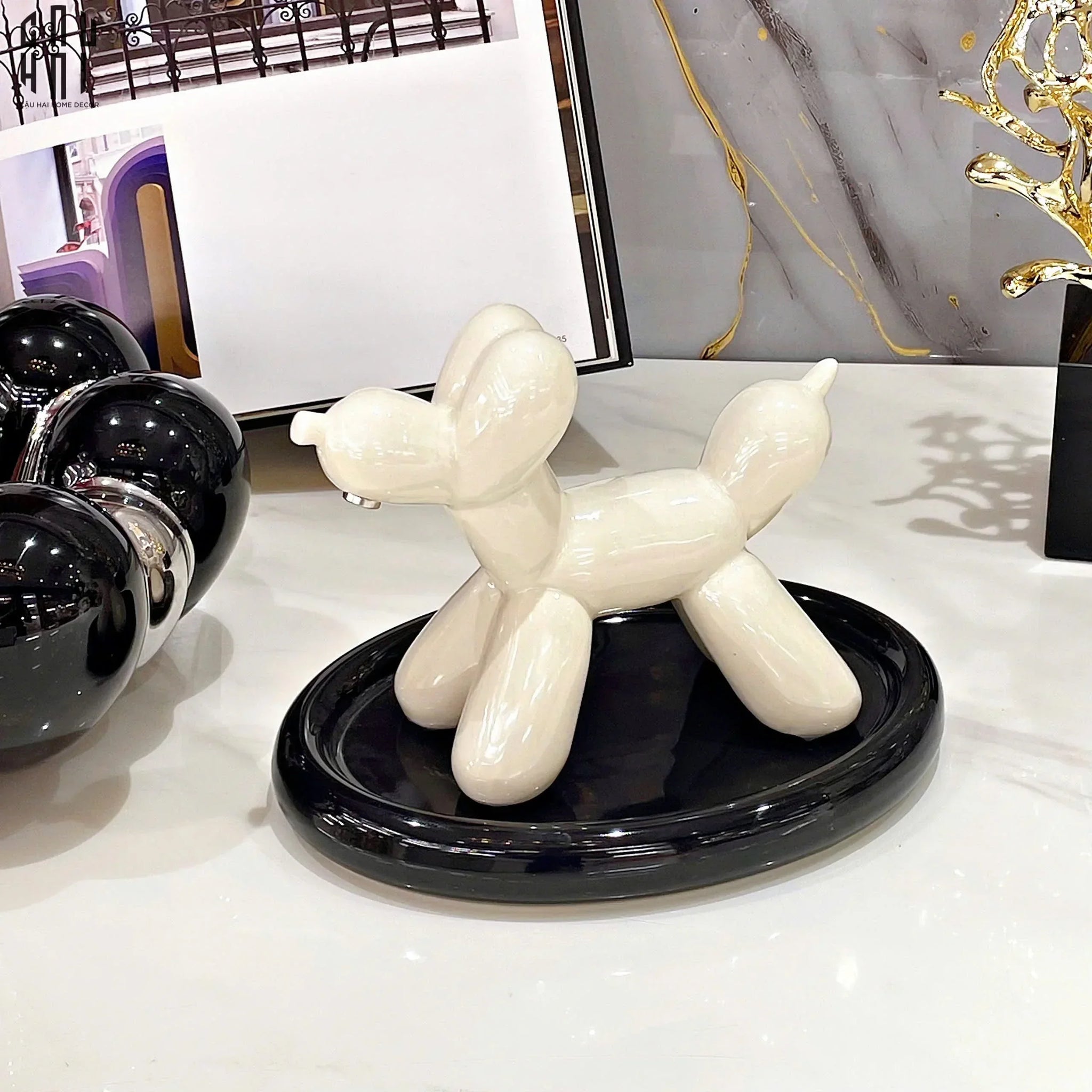 Tượng Trang Trí White Balloon-TƯỢNG TRANG TRÍ-CẬU HAI HOME DECOR