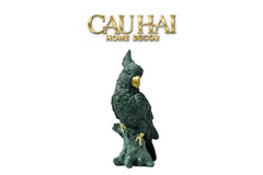 Tượng Vẹt Mào Celadon Parrot-TƯỢNG TRANG TRÍ-CẬU HAI HOME DECOR