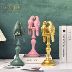 Tượng Vẹt Mào Duo Cockatoo H28 Aurum-TƯỢNG TRANG TRÍ-CẬU HAI HOME DECOR