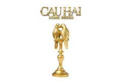 Tượng Vẹt Mào Duo Cockatoo H28 Aurum-TƯỢNG TRANG TRÍ-CẬU HAI HOME DECOR