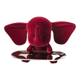 Tượng Voi Nhung Đỏ - Figurine Ceramic Bordeaux Velvet Elephant-TƯỢNG TRANG TRÍ-Đối tác tại Trung Quốc theo từng đơn đặt hàng-CẬU HAI HOME DECOR