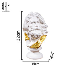 Tượng Zeus Premium Dát Vàng 24K H32-TƯỢNG TRANG TRÍ-CẬU HAI HOME DECOR