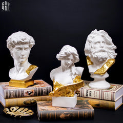 Tượng Zeus Premium Dát Vàng 24K H32-TƯỢNG TRANG TRÍ-CẬU HAI HOME DECOR