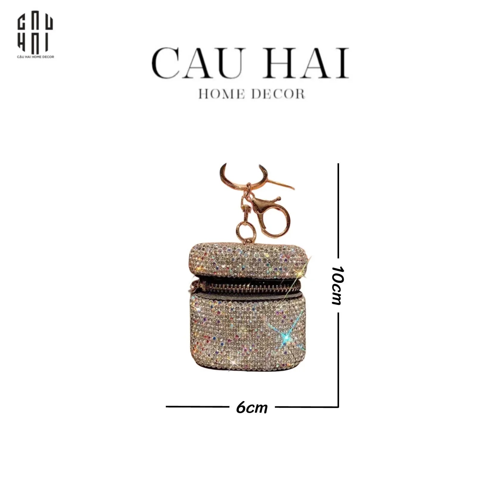 Vỏ Bọc Airpod Diamond Bling Bling-PHỤ KIỆN CÔNG NGHỆ-CẬU HAI HOME DECOR