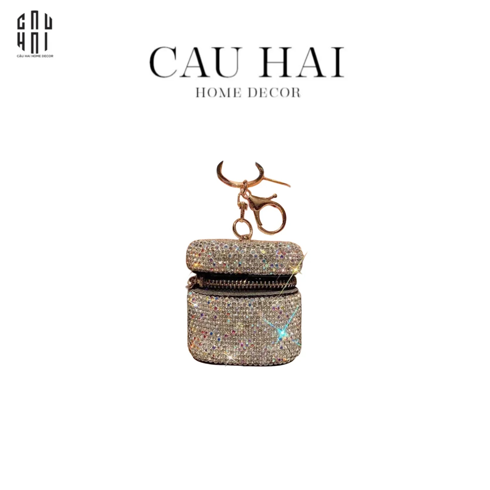 Vỏ Bọc Airpod Diamond Bling Bling-PHỤ KIỆN CÔNG NGHỆ-CẬU HAI HOME DECOR