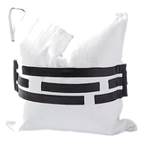 Vỏ Gối Bouclé Belt Noir Ivory 45x45
