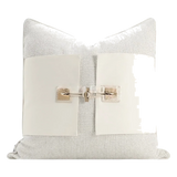 Vỏ Gối Bouclé Lock Atelier Ivory 45x45