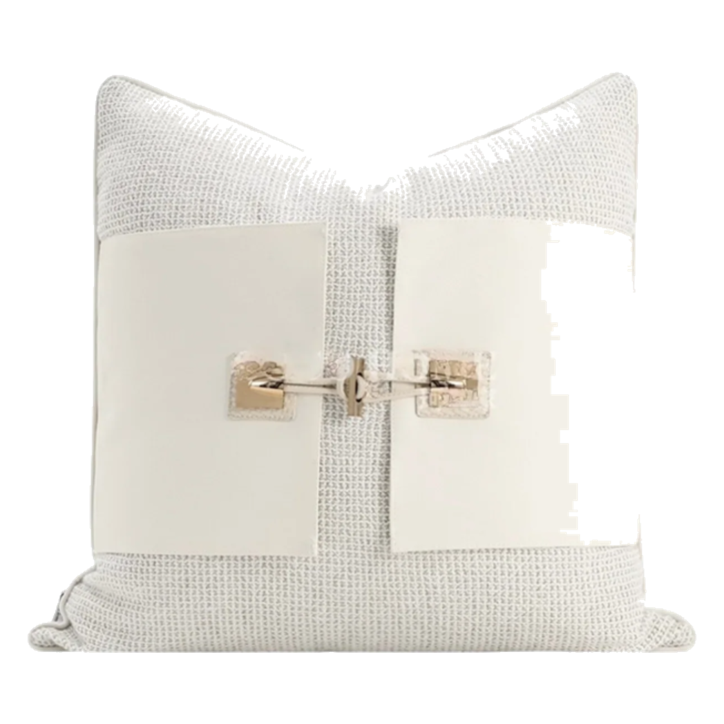 Vỏ Gối Bouclé Lock Atelier Ivory 45x45