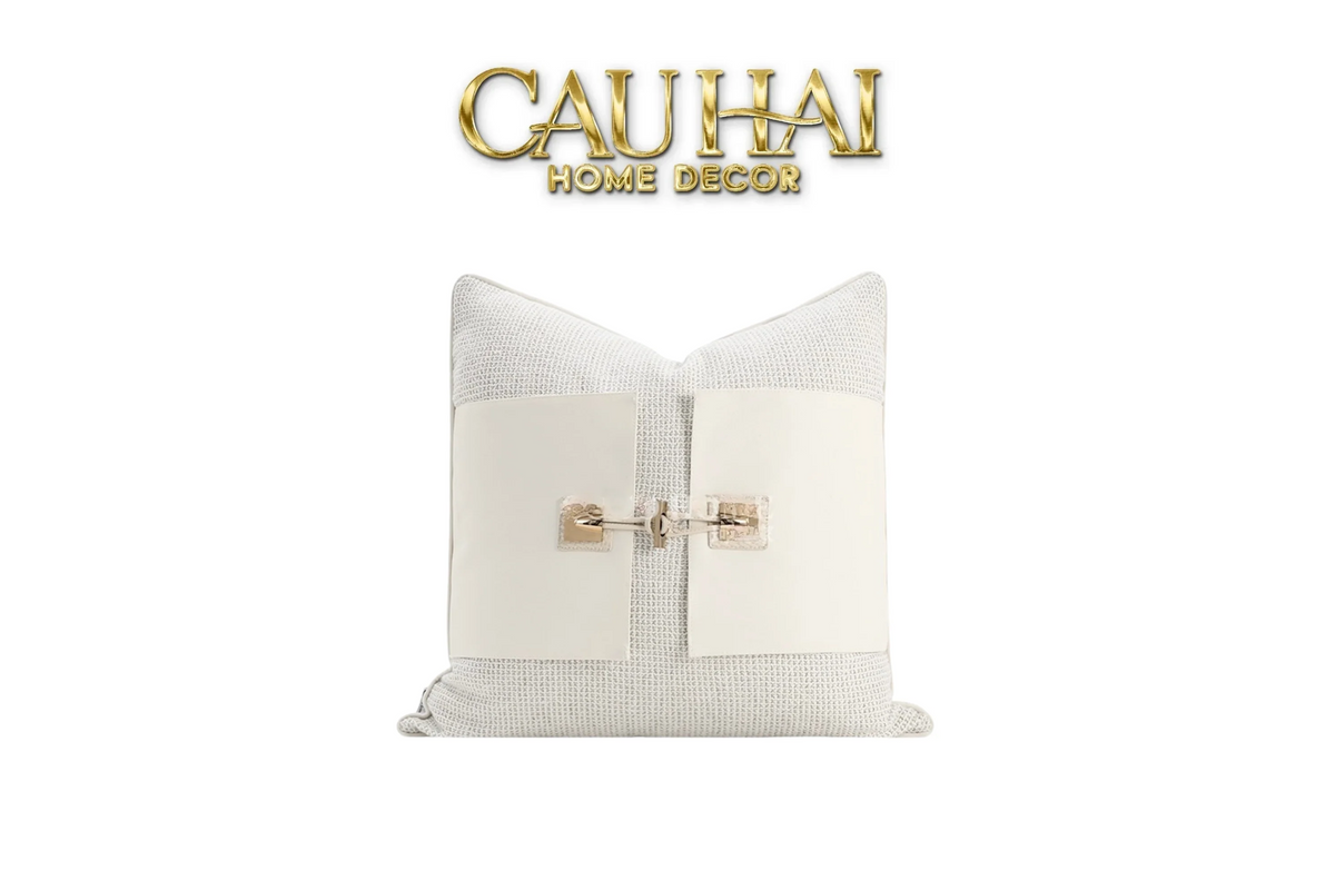 Vỏ Gối Bouclé Lock Atelier Ivory 45x45-VỎ GỐI SOFA-CẬU HAI HOME DECOR-CẬU HAI HOME DECOR
