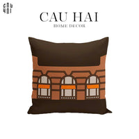 Vỏ Gối Canvas Faubourg Multi Doors - Brun Terra 45.-VỎ GỐI-CẬU HAI HOME DECOR