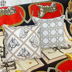 Vỏ Gối Canvas White Pegasus 45.-VỎ GỐI-CẬU HAI HOME DECOR