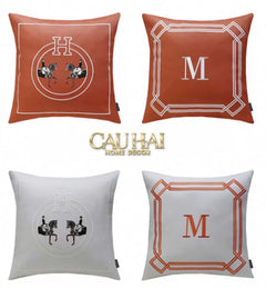 Vỏ Gối Da Terra Equestrian Horseman 45-VỎ GỐI-CẬU HAI HOME DECOR