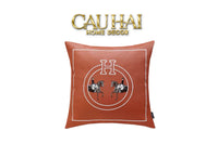 Vỏ Gối Da Terra Equestrian Horseman 45-VỎ GỐI-CẬU HAI HOME DECOR
