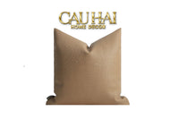 Vỏ Gối Da Woven Caramel 45-VỎ GỐI-CẬU HAI HOME DECOR