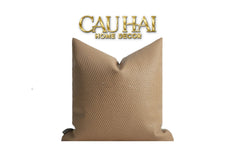 Vỏ Gối Da Woven Caramel 45-VỎ GỐI-CẬU HAI HOME DECOR