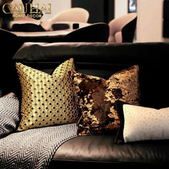 Vỏ Gối Jacquard D’Or Lattice 50-VỎ GỐI-CẬU HAI HOME DECOR