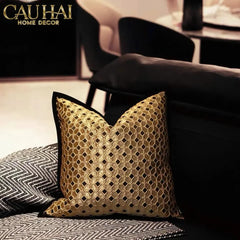 Vỏ Gối Jacquard D’Or Lattice 50-VỎ GỐI-CẬU HAI HOME DECOR