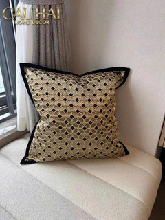 Vỏ Gối Jacquard D’Or Lattice 50-VỎ GỐI-CẬU HAI HOME DECOR