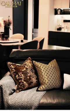 Vỏ Gối Jacquard D’Or Lattice 50-VỎ GỐI-CẬU HAI HOME DECOR