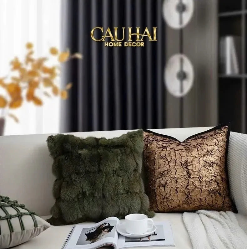 Vỏ Gối Jacquard Galliano D’Or Bronze 45-VỎ GỐI-CẬU HAI HOME DECOR