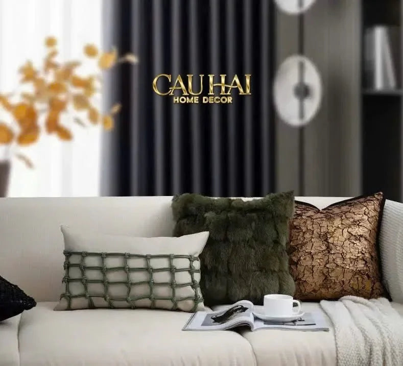 Vỏ Gối Jacquard Galliano D’Or Bronze 45-VỎ GỐI-CẬU HAI HOME DECOR