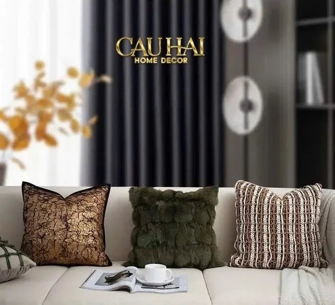 Vỏ Gối Jacquard Galliano D’Or Bronze 45-VỎ GỐI-CẬU HAI HOME DECOR