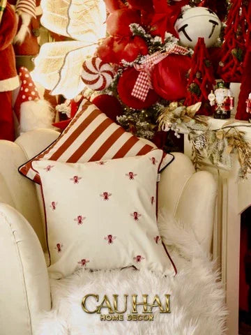 Vỏ Gối Lụa Carnival Stripe 45-VỎ GỐI SOFA-CẬU HAI HOME DECOR