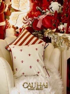 Vỏ Gối Lụa Carnival Stripe 45-VỎ GỐI SOFA-CẬU HAI HOME DECOR