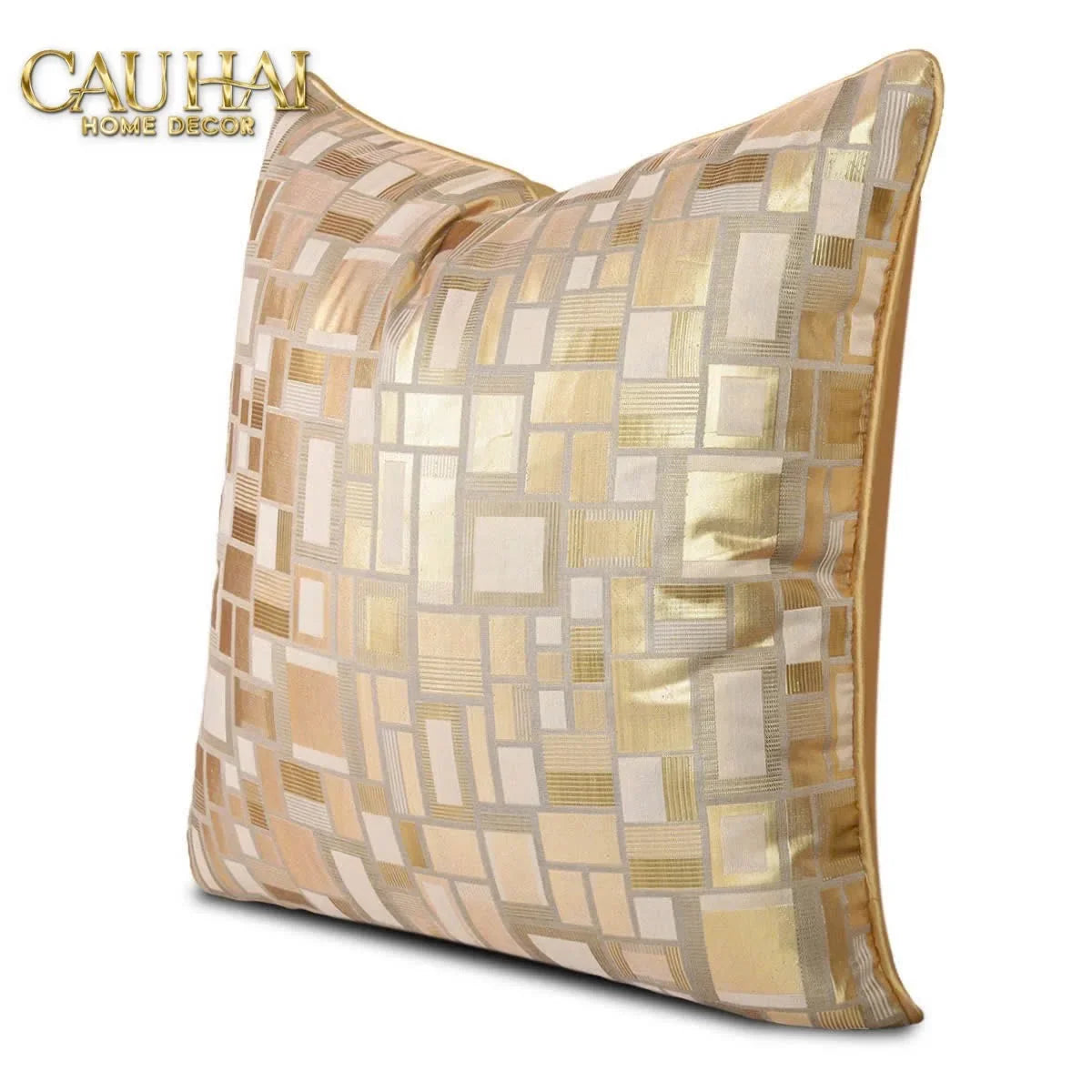 Vỏ Gối Lụa Jacquard Aurea Mosaic 50-VỎ GỐI-CẬU HAI HOME DECOR