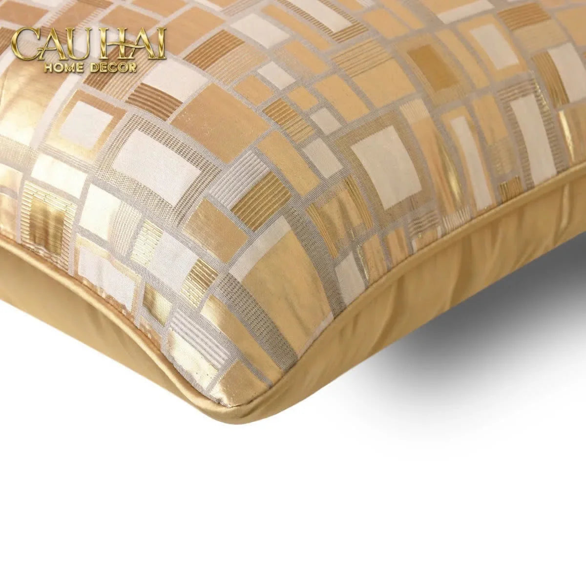 Vỏ Gối Lụa Jacquard Aurea Mosaic 50-VỎ GỐI-CẬU HAI HOME DECOR