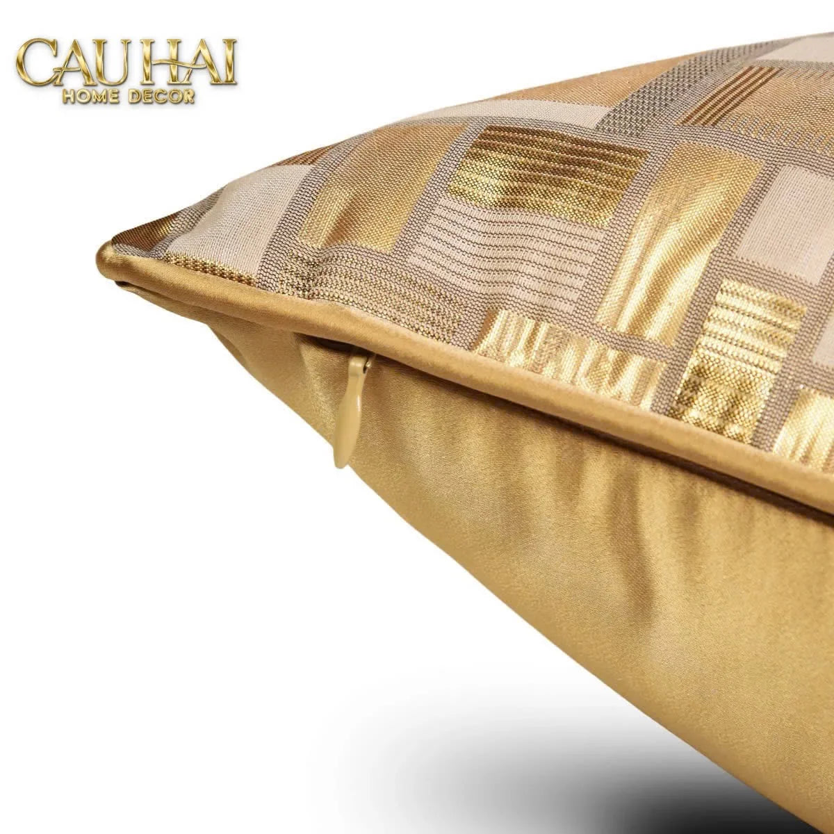 Vỏ Gối Lụa Jacquard Aurea Mosaic 50-VỎ GỐI-CẬU HAI HOME DECOR