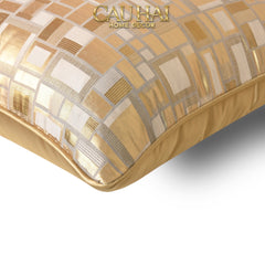 Vỏ Gối Lụa Jacquard Aurea Mosaic 50-VỎ GỐI-CẬU HAI HOME DECOR