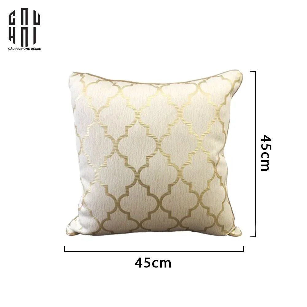 Vỏ Gối Lụa Jacquard Avalon Elite 45-VỎ GỐI-CẬU HAI HOME DECOR