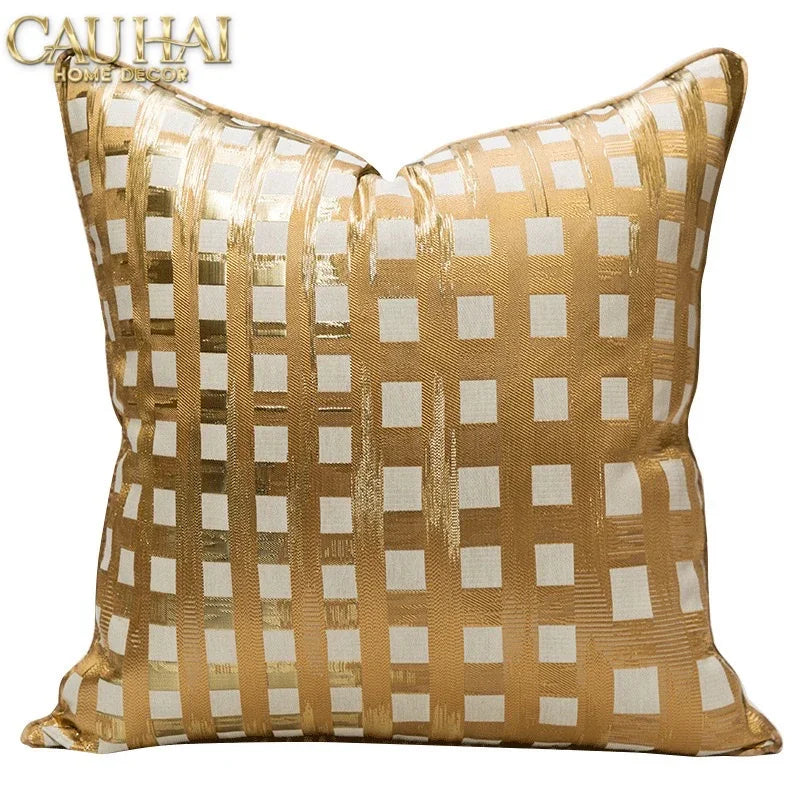 Vỏ Gối Lụa Jacquard Fence 50-CẬU HAI HOME DECOR