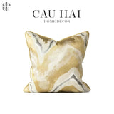 Vỏ Gối Lụa Jacquard Gold Fountain 45.-VỎ GỐI-Đối tác tại Trung Quốc theo từng đơn đặt hàng-CẬU HAI HOME DECOR