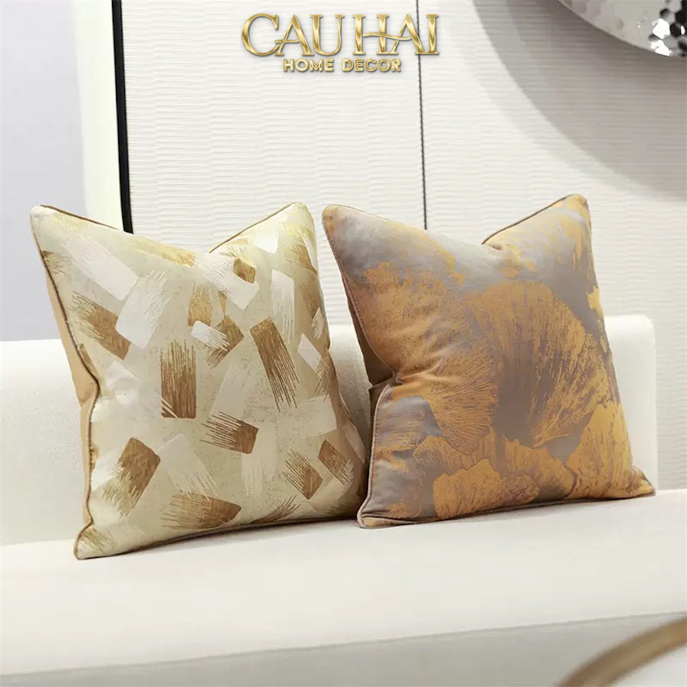 Vỏ Gối Lụa Jacquard Lumière Abstract 50-VỎ GỐI-CẬU HAI HOME DECOR