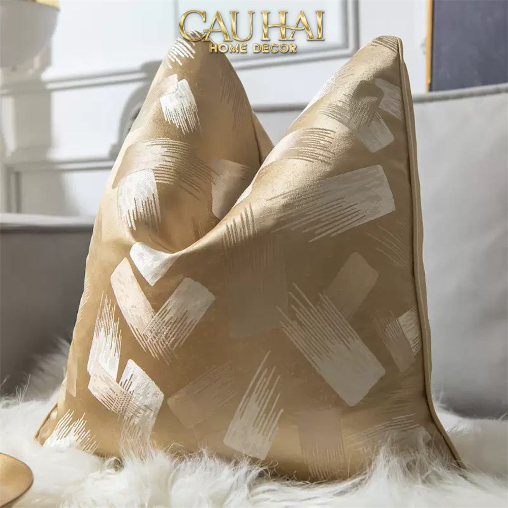 Vỏ Gối Lụa Jacquard Lumière Abstract 50-VỎ GỐI-CẬU HAI HOME DECOR