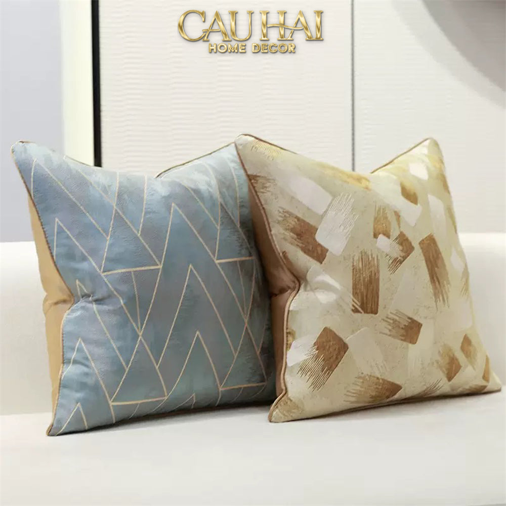 Vỏ Gối Lụa Jacquard Lumière Abstract 50-VỎ GỐI-CẬU HAI HOME DECOR