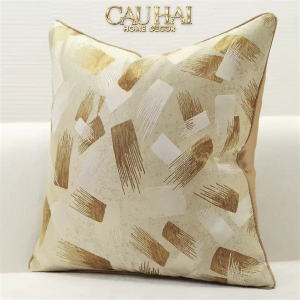 Vỏ Gối Lụa Jacquard Lumière Abstract 50-VỎ GỐI-CẬU HAI HOME DECOR