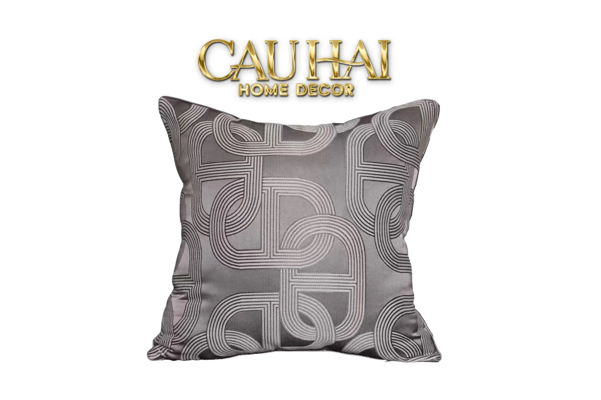Vỏ Gối Lụa Satin Chaîne D’Ancre Gris 50-VỎ GỐI-CẬU HAI HOME DECOR