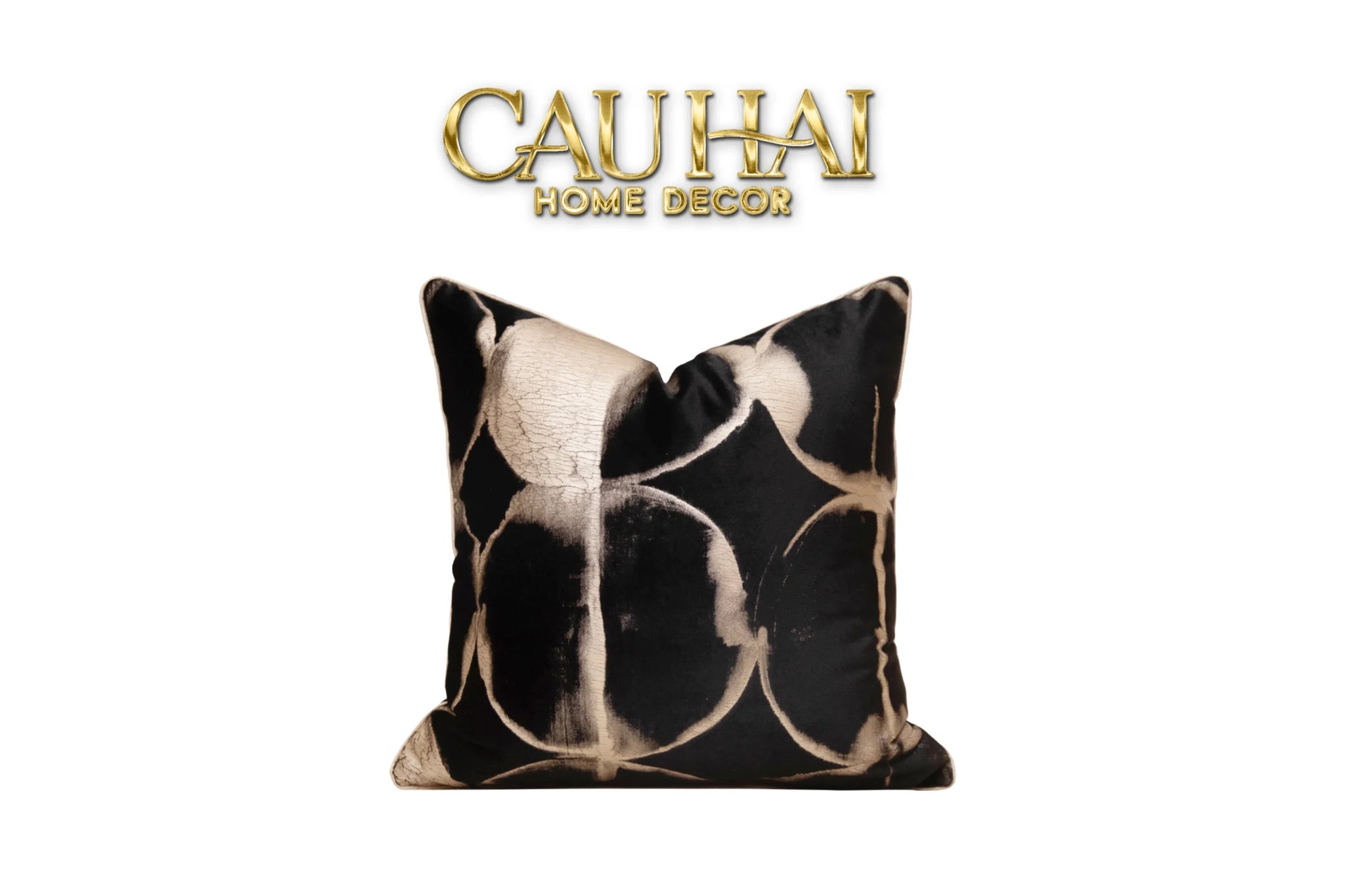 Vỏ Gối Nhung Aurum Foil Stamp 45-VỎ GỐI-CẬU HAI HOME DECOR