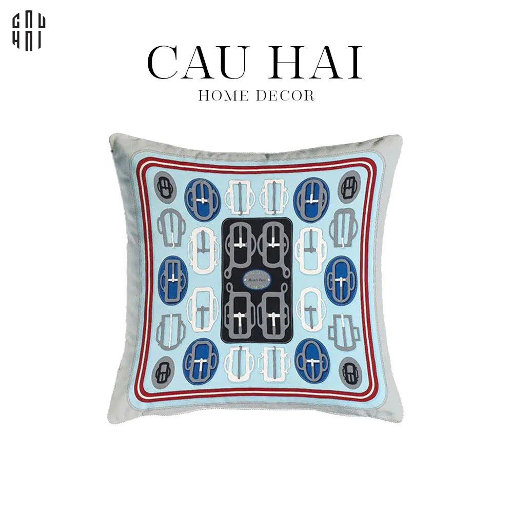 Vỏ Gối Nhung Bouclerie D’Attelage 45-VỎ GỐI-CẬU HAI HOME DECOR