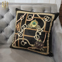 Vỏ Gối Nhung Braided Leather 45.-VỎ GỐI-CẬU HAI HOME DECOR