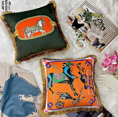 Vỏ Gối Nhung Cannes Et Pommeaux 45.-VỎ GỐI-CẬU HAI HOME DECOR