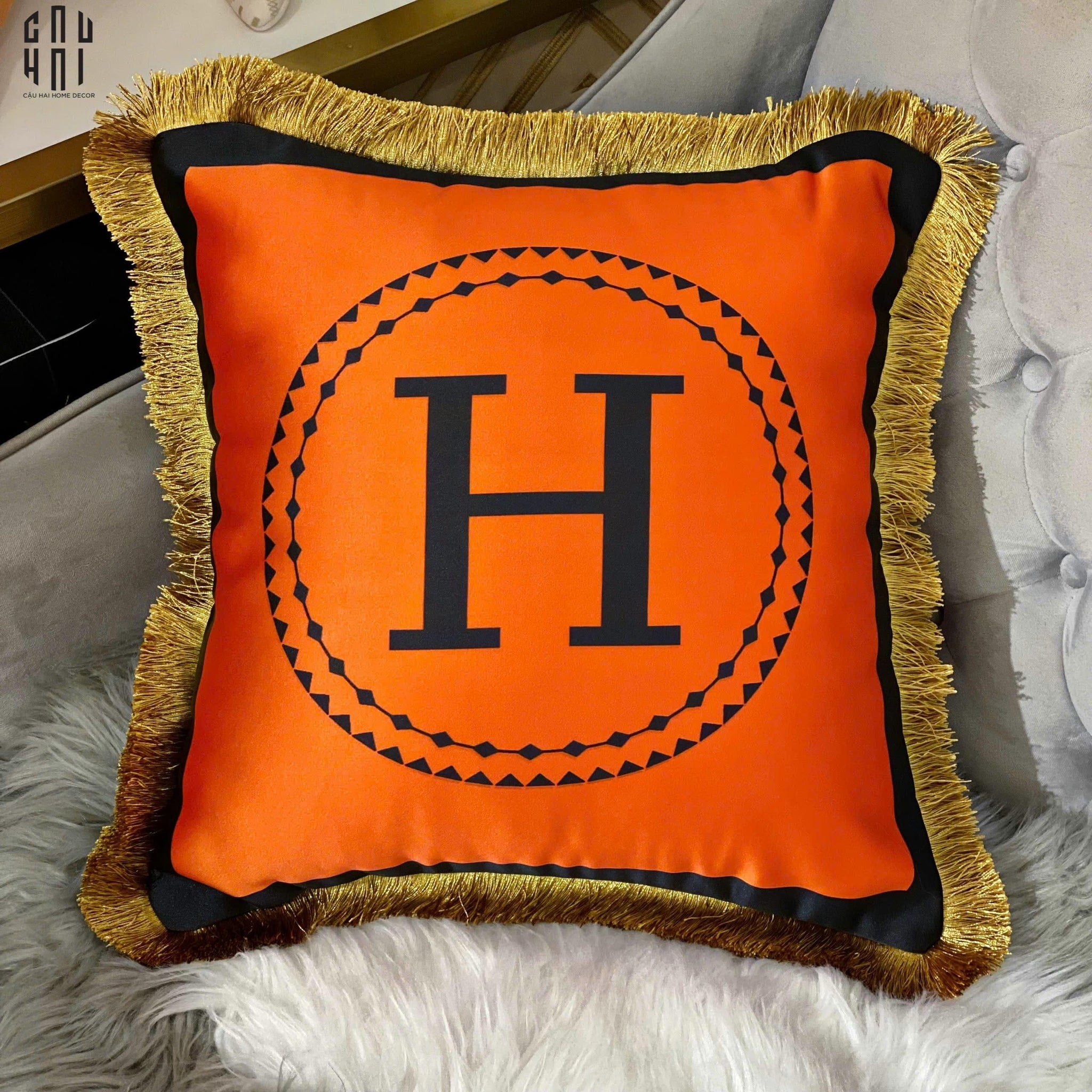 Vỏ Gối Nhung Cao Cấp Helios 45.-VỎ GỐI-CẬU HAI HOME DECOR