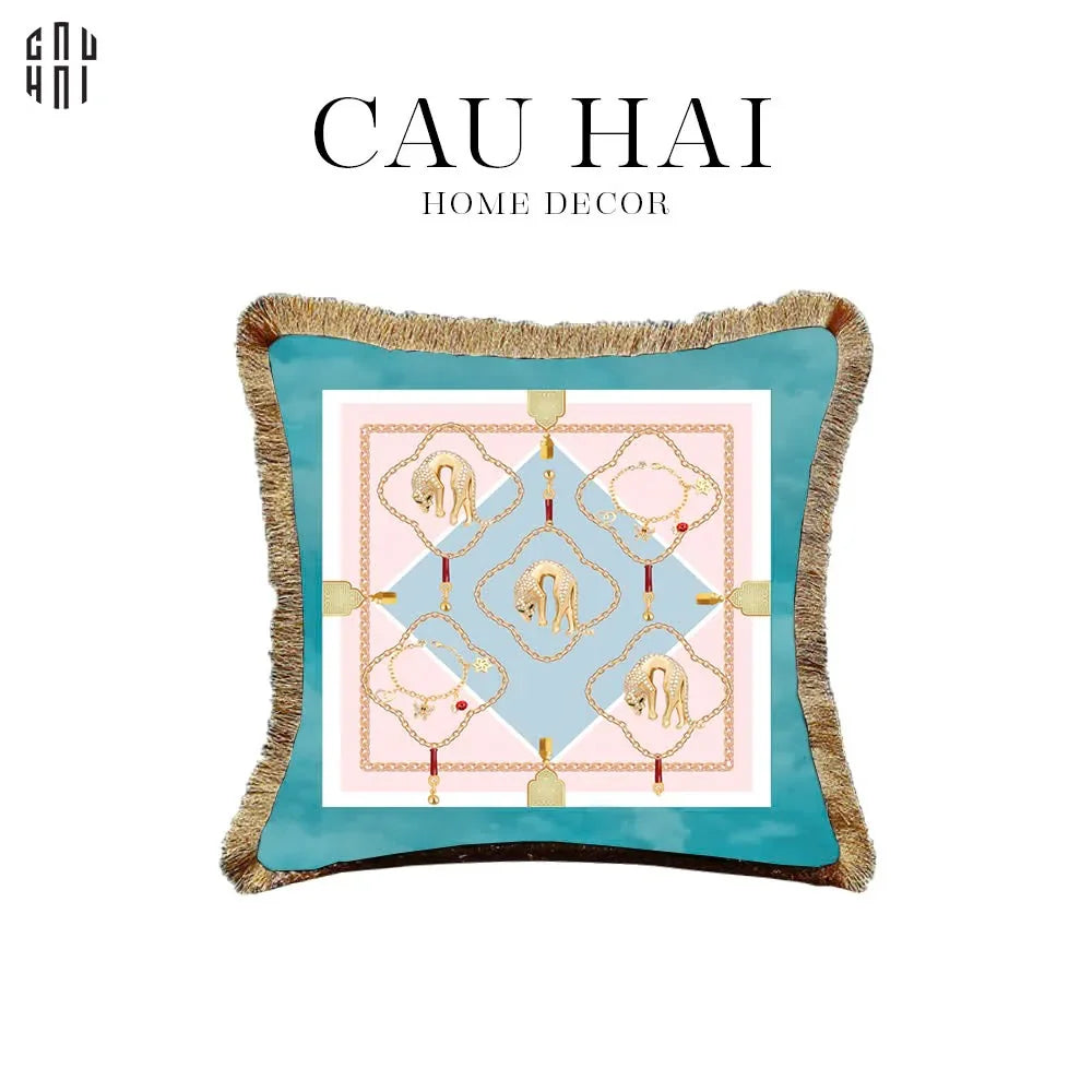 Vỏ Gối Nhung Cao Cấp Mika 45.-VỎ GỐI-CẬU HAI HOME DECOR