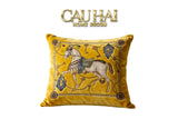 Vỏ Gối Nhung Cheval de Fête d’Or de Dorées 45-VỎ GỐI-CẬU HAI HOME DECOR