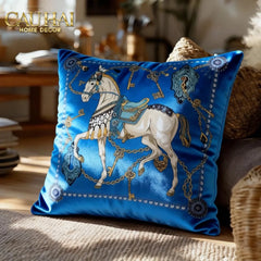 Vỏ Gối Nhung Cheval de Fête d’Or de Dorées 45-VỎ GỐI-CẬU HAI HOME DECOR